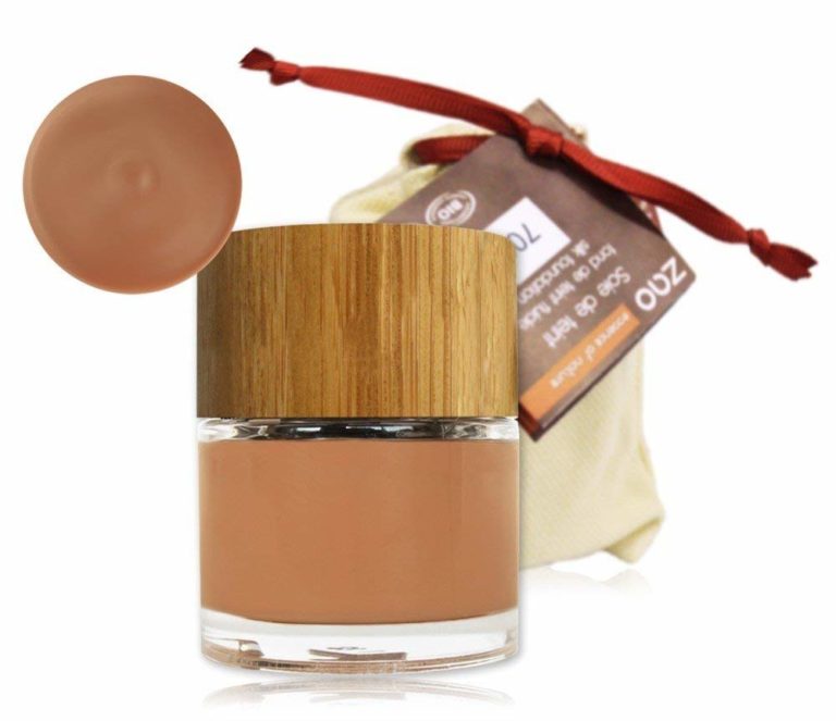 ZAO Silk Foundation Nachfüller 703 Rosenblüte - Bio-Make-up, Vegan, Mit Bambusverpackung