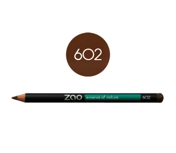Zao Lápiz de ojos delineador ecológico marrón – 602