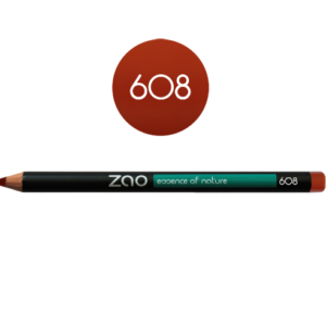 Lápiz de ojos Zao Marrón naranja (rojo) - 608